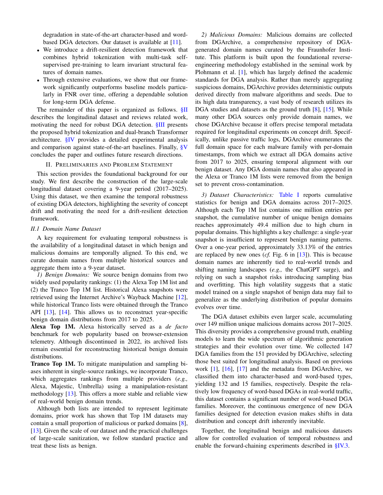 DRIFT: Drift-Resilient Invariant-Feature Transformer for DGA Detection — page 2