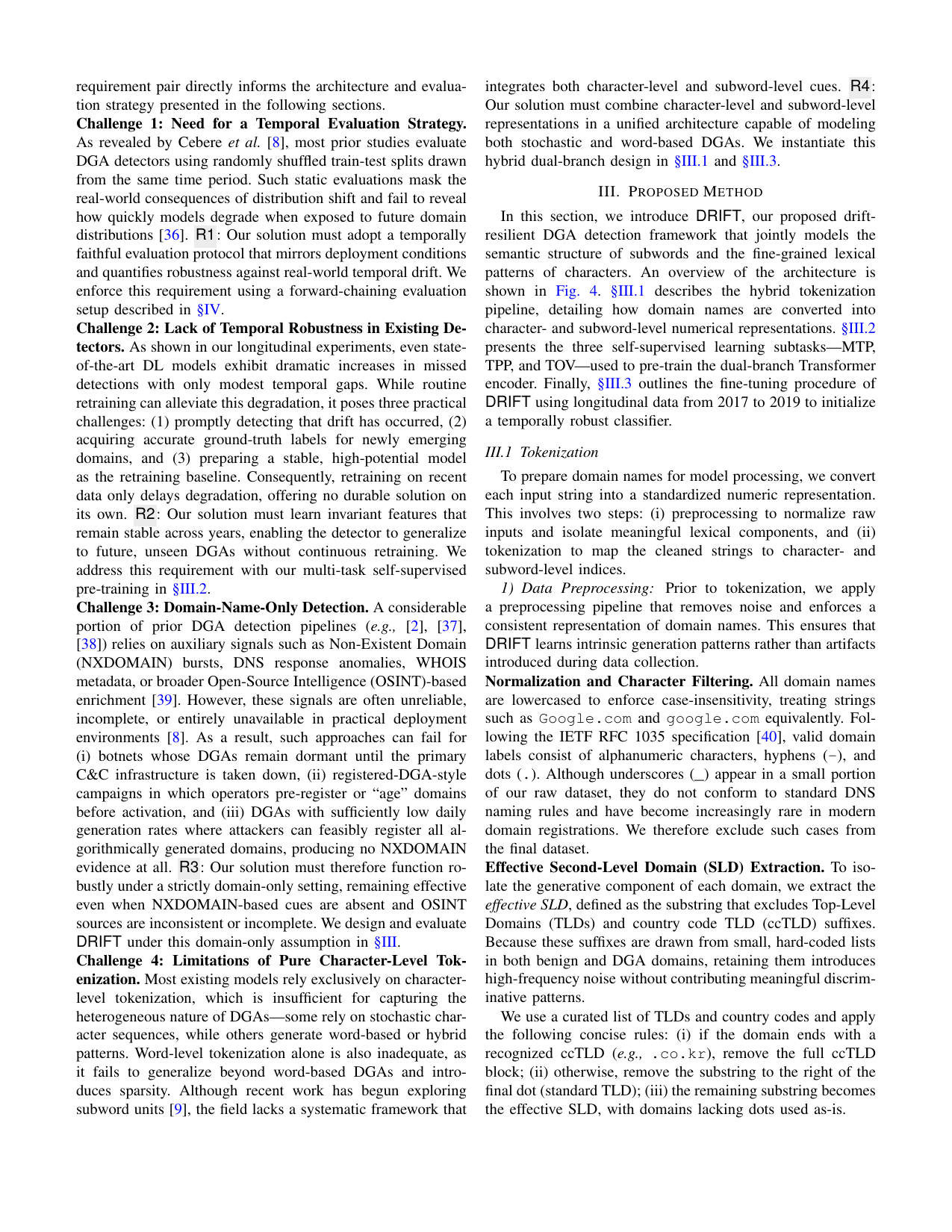 DRIFT: Drift-Resilient Invariant-Feature Transformer for DGA Detection — page 5
