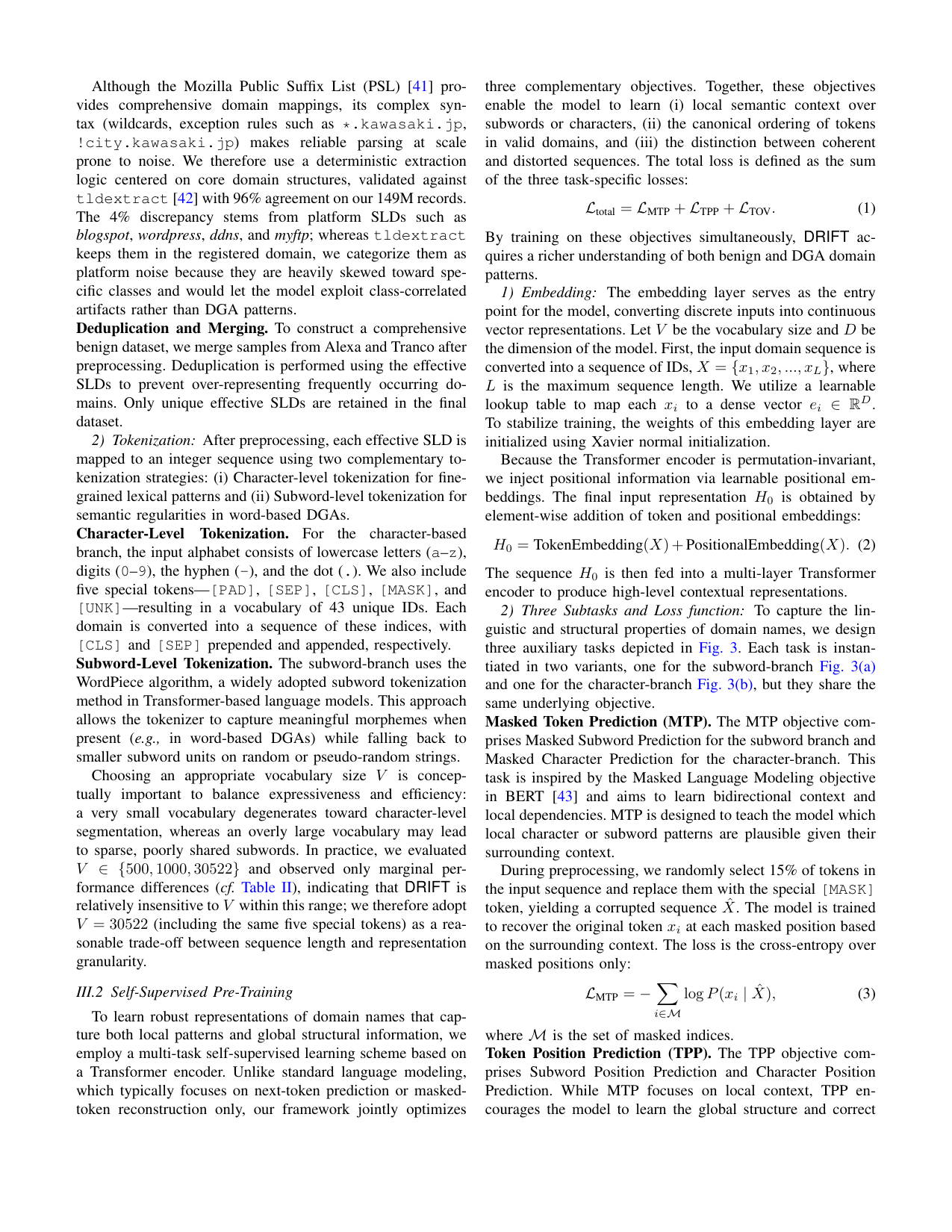 DRIFT: Drift-Resilient Invariant-Feature Transformer for DGA Detection — page 6